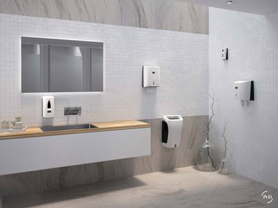 Distributeur de savon gel automatique Yaliss Blanc