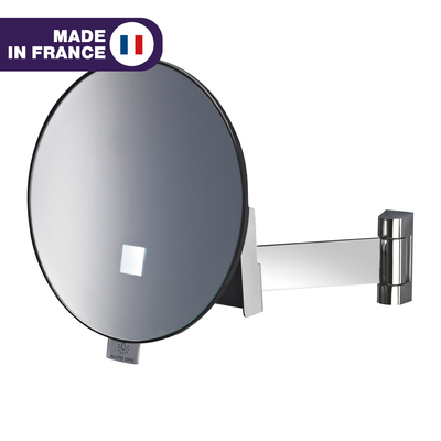 Miroir ECLIPS rond lumineux bras plat