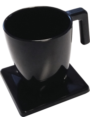 Plateau MAESTRO 1 tasse 200ml/1 soucoupe noire