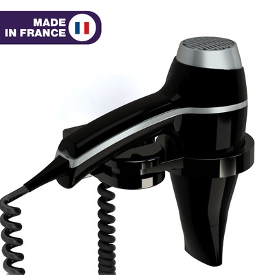 S�che-Cheveux ALTEO noir + Support universel