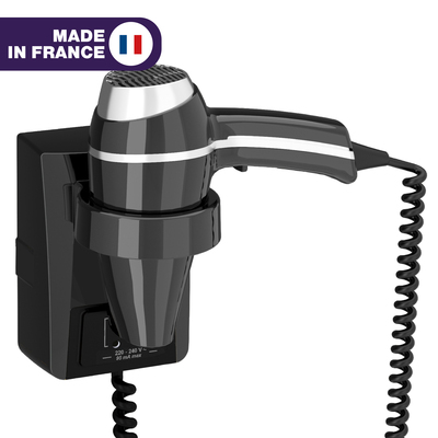 S�che-Cheveux CLIPPER II noir + support PR MT