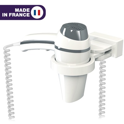 Sche-Cheveux CLIPPER blanc + Support universel