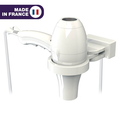 S�che-Cheveux IBIZA blanc + Support universel