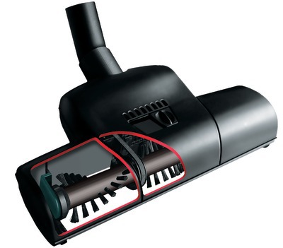 Turbo brosse D32, brosse avec un rouleau pour moquette et tapis