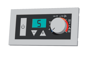 Bo�tier de commande mural a�rotherme et rideau d'air