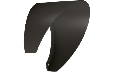 WAX visire de protection en aluminium noir