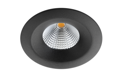 Bardo downlight noir 500lm 3000K Ra>95 coupure de phase descendante