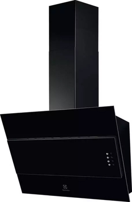 Hotte dcorative incline Electrolux Srie 700 Flex 60cm noire 600m3/h