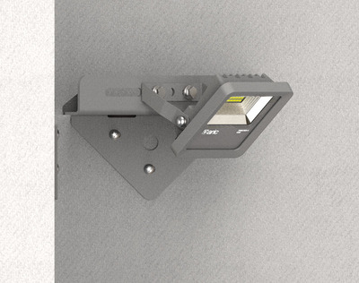 Fixation murale pour projecteur twister 4 pour angle intrieur, gris