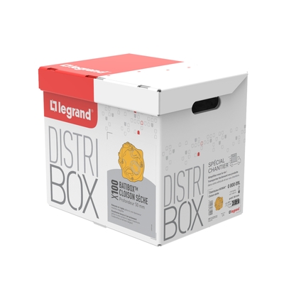 Distribox cloisons sches - lot de 100 botes cloisons sches - profondeur 50mm