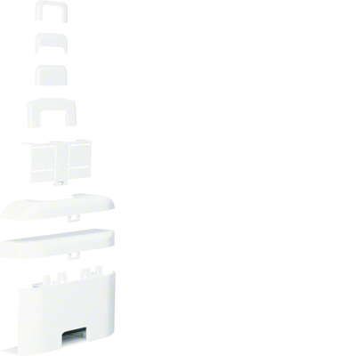 T� de d�rivation pour moulure Ateha 20x50mm, Blanc