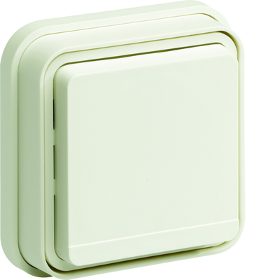 Prise de courant 2P+T Cubyko tanche IP55 blanche pose en encastr