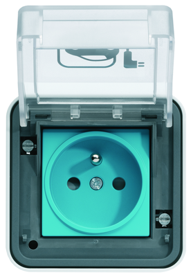 witty prise 2P+T IP55, M2+, saillie, 3,7 kW, pour recharge vhicule lectrique