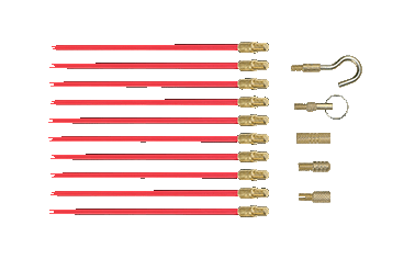 10 Baguettes tire-fils dia 5 mm, L 1 m
