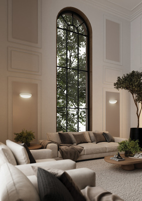 LARA - Applique Mur pl�tre E27 77W max.,demi-lune, Lpe non incl.