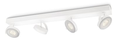 Clockwork Spot barre tube LED 4x4W 827 Gradable 4x500lm Blanc