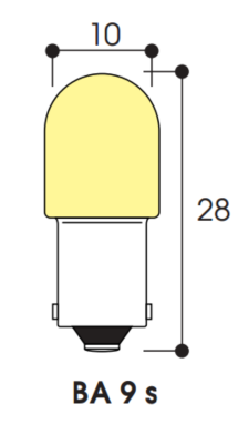 Lm - tube 10x28 12v 1,4w ba9s