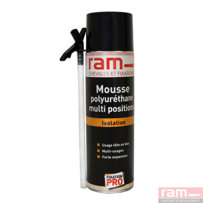 Bombe mousse pu multi-pos 500ml