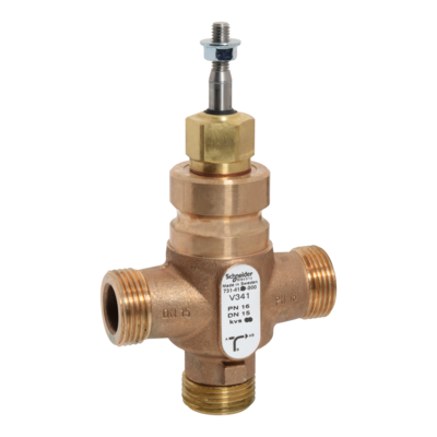 Vanne 3 voies bronze filet�e PN16 DN15 Kv2,5