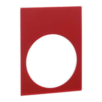 Harmony - tiquette - 30x40mm - 1 face noire, 1 face rouge - sans marquage