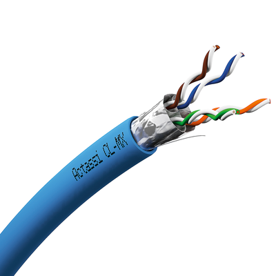 Actassi - cble CL-MX - Cat6A F/FTP D - 4paires 550Mhz bleu - au mtre linaire