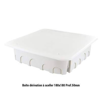 Bo�te d�rivation � sceller 100x100 prof.40mm