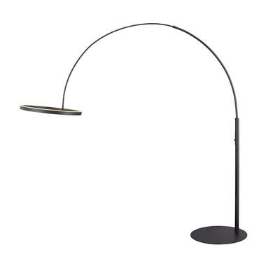 ONE BOW, lampadaire LED, int�rieur, noir, LED, 22W, UGR < 22