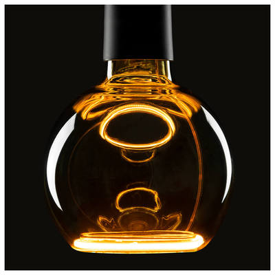 LED Floating Globe 125, ampoule LED, noir fum� K, E27, PHASE, 6W, 1900 K