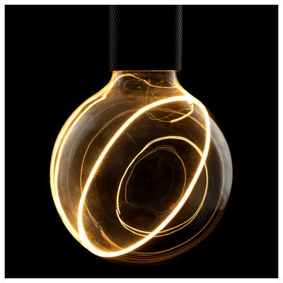 LED Illusion Globe 125 slanting top, ampoule LED, smokey, E27, PHASE, 5W, 2200 K