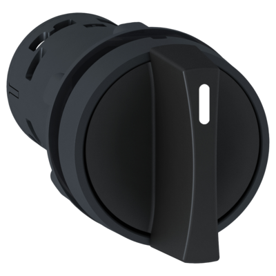Harmony bouton-tournant - �22 - noir - � manette - 3 positions - 2F