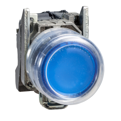 Harmony XB4 - bouton poussoir lumineux impuls Atx - 22 - bleu - 1F - 24V - vis