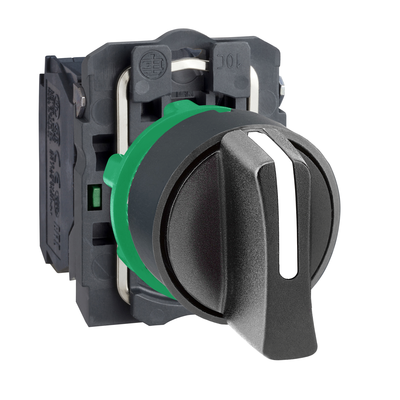 Harmony XB5 - bouton tournant manette - 22 - 3 pos fix - noir - 2F - vis trier