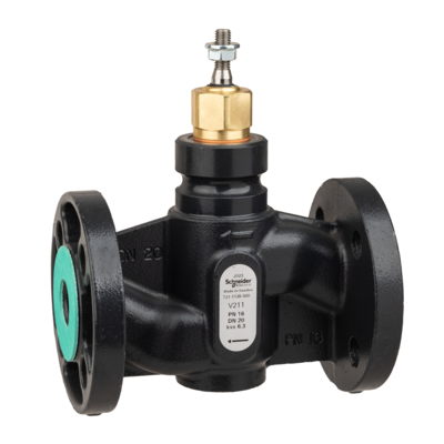 Vanne 2 voies acier � bride PN16 DN20 Kv6,3