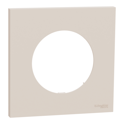 Odace - plaque de finition 1 poste - couleur Beige sable
