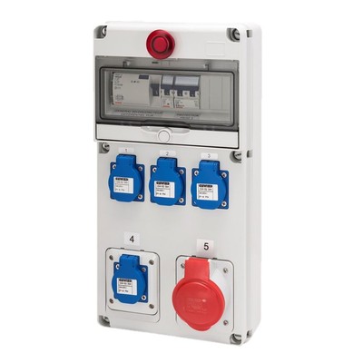 Q-Din 10 4x230v 16a+1x400v 32a+Em