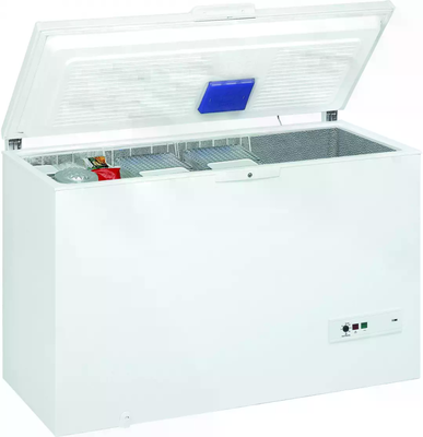 Congelateur coffre Whirlpool 394L 45h blanc