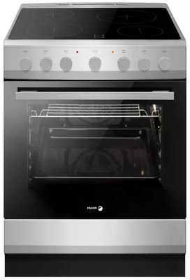 Cuisini�re Fagor 4 feux vitroc�ramique multifonction catalyse 60x60x85 silver