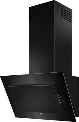 Hotte d�corative inclin�e Electrolux S�rie 600 60cm noire 600m3/h