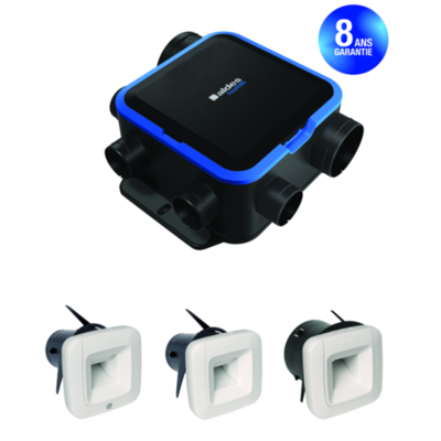 Kit VMC simple flux EasyHOME HYGRO COMPACT Classic BDH