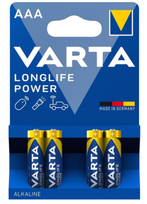 Pile Alcaline LONGLIFE POWER LR03/AAA. Blister x4