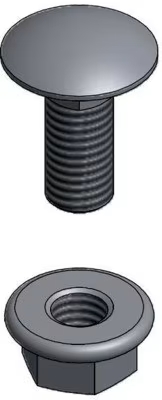 Boulon po�lier TRCC M6x12 HE, EZ