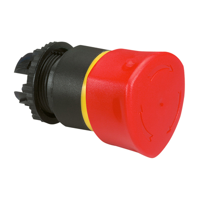 Coup de poing �40 pousser-tourner arr�t d'urgence IP69 Osmoz composable - rouge