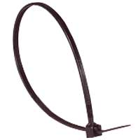 Collier Colring noir � denture int�rieure largeur 2,4mm et longueur � plat 140mm