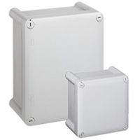 Bo�tier industriel plastique IP66 IK08 - 130x75x74mm avec couvercle opaque