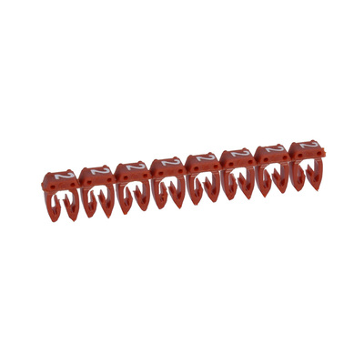 Rep�re CAB 3 pour filerie 0,5mm� � 1,5mm� et blocs de jonction chiffre 2 rouge