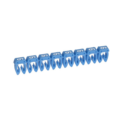 Rep�re CAB 3 pour filerie 0,5mm� � 1,5mm� et blocs de jonction chiffre 6 bleu