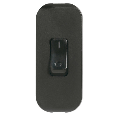 Interrupteur � bascule 2A 250V~ � touche de couleur et coupure bipolaire - noir