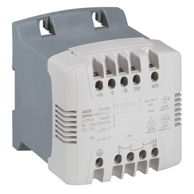 Transformateur de commande et s�paration � vis -prim 230/400V/sec 115/230V-400VA