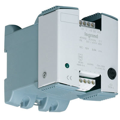 Alimentation redress�e filtr�e monophas�e entr�e 230-400V~ /sortie 48V= - 48W 1A