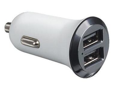 Prise allume-cigare double sortie USB puissance 2,1A